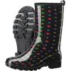 imageHISEA Womens Rain Boots Waterproof Mid Calf Garden Boots for WomenColorful Dot