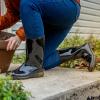 imageHISEA Womens Rain Boots Waterproof Mid Calf Garden Boots for WomenFloral Navy