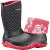 imageHISEA Womens Rubber Garden Boots Waterproof Insulated Yard Gardening Shoes Mid Height for Mud Working OutdoorBlack Dot