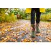 imageHISEA Womens Rubber Garden Boots Waterproof Insulated Yard Gardening Shoes Mid Height for Mud Working OutdoorGreen