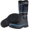 imageHISEA Women Mud Boots Mid Calf Neoprene Rubber Boots with Pull on Handle Insulated Barn Boots Womens Waterproof Rain Boots Garden Shoes Womens Rainboots for Farm Gardening Hiking Hunting FishingNavy Plaid