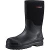 imageHISEA Mens Rain Boots Waterproof Work Boots Insulated Rubber Boot