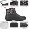 imageHISEA Womens Rain Shoes Ankle Height Rubber Garden Boots Insulated Waterproof for Mud Working Outdoor