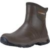 imageHISEA Mens Muck Rubber Boots Waterproof Insulated Rain Boots Ankle Height Neoprene Hunting Booties for Outdoor Work  Gardening Farming Hiking Camping and Fishing Work