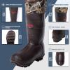 imageHISEA Hunting Waders Camo Neoprene Chest Waders for Men and Women with 1600G Insulated Rubber Boots Durable ampamp Warm
