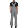 imageHISEA Mens Denim Bib Overalls Mens Overalls Workwear with Adjustable Straps and Convenient Tool PocketsHickory Stripe
