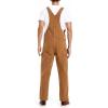 imageHISEA Mens Denim Bib Overalls Mens Overalls Workwear with Adjustable Straps and Convenient Tool PocketsWashed Brown Duck