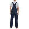 imageHISEA Mens Denim Bib Overalls Mens Overalls Workwear with Adjustable Straps and Convenient Tool PocketsWashed Dark Indigo