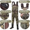 imageHISEA Neoprene Chest Waders for Men with 200G Boots Duck Hunting Waders with Boot HangerTruetimber Drt Camo