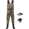 imageHISEA Neoprene Chest Waders for Men with 200G Boots Duck Hunting Waders with Boot HangerTruetimber Drt Camo