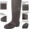 imageHip Waders Waterproof Hip Boots Cleated 2Ply NylonPVC Fishing Hip WaderBrown