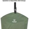 imageHip Waders Waterproof Hip Boots Cleated 2Ply NylonPVC Fishing Hip WaderGreen