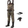imageHISEA Chest Waders Neoprene Duck Hunting Waders for Men with 600G Insulated Boot Waterproof Camo Bootfoot Fishing WadersNext Camo Evos