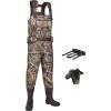 imageHISEA Hunting Waders Neoprene Chest Waders for Men with 800G Insulated Boots Waterproof Neoprene Bootfoot WadersNext Camo Evos