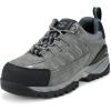 imageHISEA Mens Composite Toe Work ShoesComfortable Safety Hiking Shoes for Men Breathable and SlipResistant Outdoor Sneakers Gray Size 10