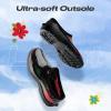 imageHISEA Waterproof Garden Shoe for Women Outdoor SlipOn Rain Footwear Rubber Rain Shoes Short Ankle Booties Garden Clogs with Comfort InsoleMidsummer Black