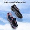 imageHISEA Waterproof Garden Shoe for Women Outdoor SlipOn Rain Footwear Rubber Rain Shoes Short Ankle Booties Garden Clogs with Comfort InsolePlaid Navy