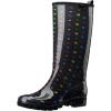 imageHISEA Womens Rain Boots Waterproof Garden Shoes Colorful Printed Knee High Rubber Boots AntiSlipping Rainboots for Ladies with Comfort Insole Tall Wellington Rain ShoesPolka Dot Print Colorful