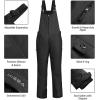imageHISEA Womens Snow Bib Overalls Snowsuit Ski Pants Waterproof Insulated Skiing Pants Women Black