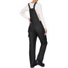 imageHISEA Womens Snow Bib Overalls Snowsuit Ski Pants Waterproof Insulated Skiing Pants Women Black