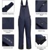 imageHISEA Womens Snow Bib Overalls Snowsuit Ski Pants Waterproof Insulated Skiing Pants Women Dark Blue