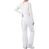 imageHISEA Womens Snow Bib Overalls Snowsuit Ski Pants Waterproof Insulated Skiing Pants Women White