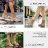imageHISEA Womens Ankle Rain Boots Waterproof Chelsea Booties Short Rain Shoes for Women