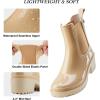 imageHISEA Womens Ankle Rain Boots Waterproof Chelsea Booties Short Rain Shoes for Women