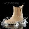 imageHISEA Womens Ankle Rain Boots Waterproof Chelsea Booties Short Rain Shoes for Women