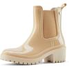 imageHISEA Womens Ankle Rain Boots Waterproof Chelsea Booties Short Rain Shoes for Women