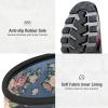 imageHISEA Womens Rain Boots Fashion Waterproof Garden Shoes Colorful Printed Rubber Boots AntiSlipping Rainboots for Ladies with Comfort Insole Tall Knee High Outdoor Rain ShoesFlower Navy