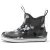 imageHISEA Womens Ankle Rain Boots Rubber Fishing Deck Boots Garden Boots for Women WaterproofGrey Flower