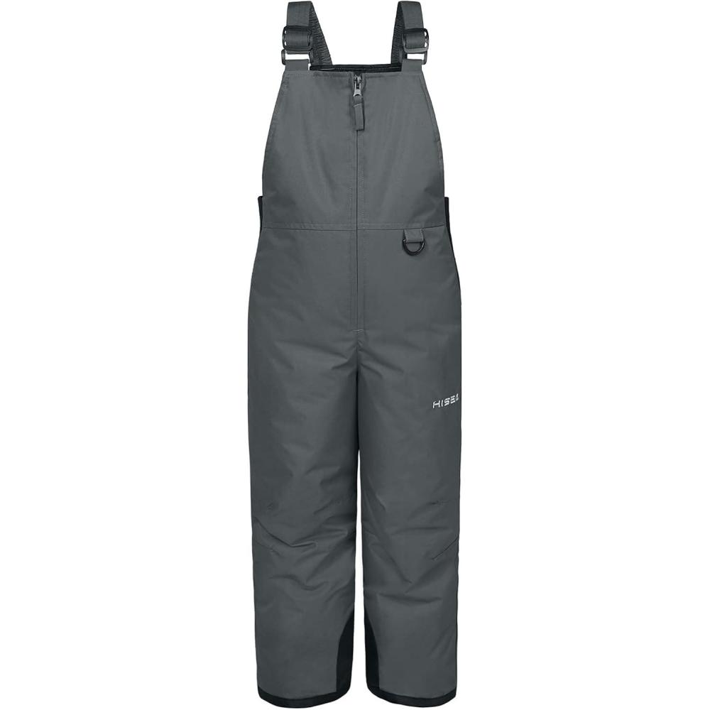 imageHISEA Kids Snow Bib Overalls 3M Thinsulate InfantToddler Ski Pants Insulated Skiing Bibs for Girls ampamp Boys Grey