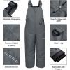 imageHISEA Kids Snow Bib Overalls 3M Thinsulate InfantToddler Ski Pants Insulated Skiing Bibs for Girls ampamp Boys Grey