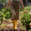imageHISEA Midcalf Rubber Rain Boots for Women Waterproof Wellington Boots for OutdoorYellow