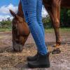 imageHISEA Womens Duck Chelsea Rain Boots Waterproof Short Garden Boot Outdoor Mud BootsBlack