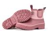imageHISEA Womens Duck Chelsea Rain Boots Waterproof Short Garden Boot Outdoor Mud BootsHawthorn Red