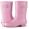 imageHISEA Womens Mid Calf Rubber Rain Boots Waterproof Wellington Garden BootsPink