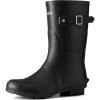 imageHISEA Womens Mid Calf Rubber Rain Boots Waterproof Wellington Garden BootsBlack