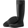 imageHISEA Womens Rubber Rain Boots Waterproof Packable Tall Garden Boots Lightweight Mud BootsBlack