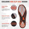 imageHISEA Mens Deck Rain Shoes Waterproof Rain Boots Neoprene Mud Garden Shoes for Lawn Care Gardening FarmingBlack