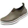 imageHISEA Mens Deck Rain Shoes Waterproof Rain Boots Neoprene Mud Garden Shoes for Lawn Care Gardening FarmingGreen