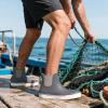 imageHISEA Mens Deck Boots Ankle Rain Boots Waterproof Rubber Saltwater Fishing Boot for SailingGrey