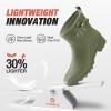 imageHISEA Womens Ankle Rain Boots Waterproof Fashion Short Garden Shoes Antislip for Women with Comfortable InsoleGreen