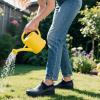 imageHISEA Womens Ankle Rain Boots Waterproof Rubber Garden Shoes OutdoorBlack