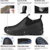imageHISEA Womens Ankle Rain Boots Waterproof Rubber Garden Shoes OutdoorBlack