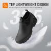 imageHISEA Womens Ankle Rain Boots Waterproof Rubber Garden Shoes OutdoorBlack