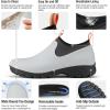 imageHISEA Womens Ankle Rain Boots Waterproof Rubber Garden Shoes OutdoorGrey