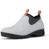 imageHISEA Womens Ankle Rain Boots Waterproof Rubber Garden Shoes OutdoorGrey