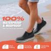 imageHISEA Mens Deck Boots Waterproof Ankle Rain Boots Neoprene Saltwater Fishing Boot OutdoorBlack